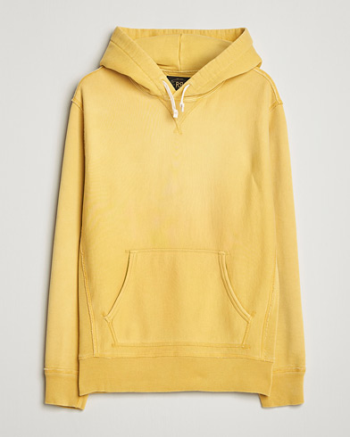 RRL Hooded Sweatshirt Campus Yellow – Jaune