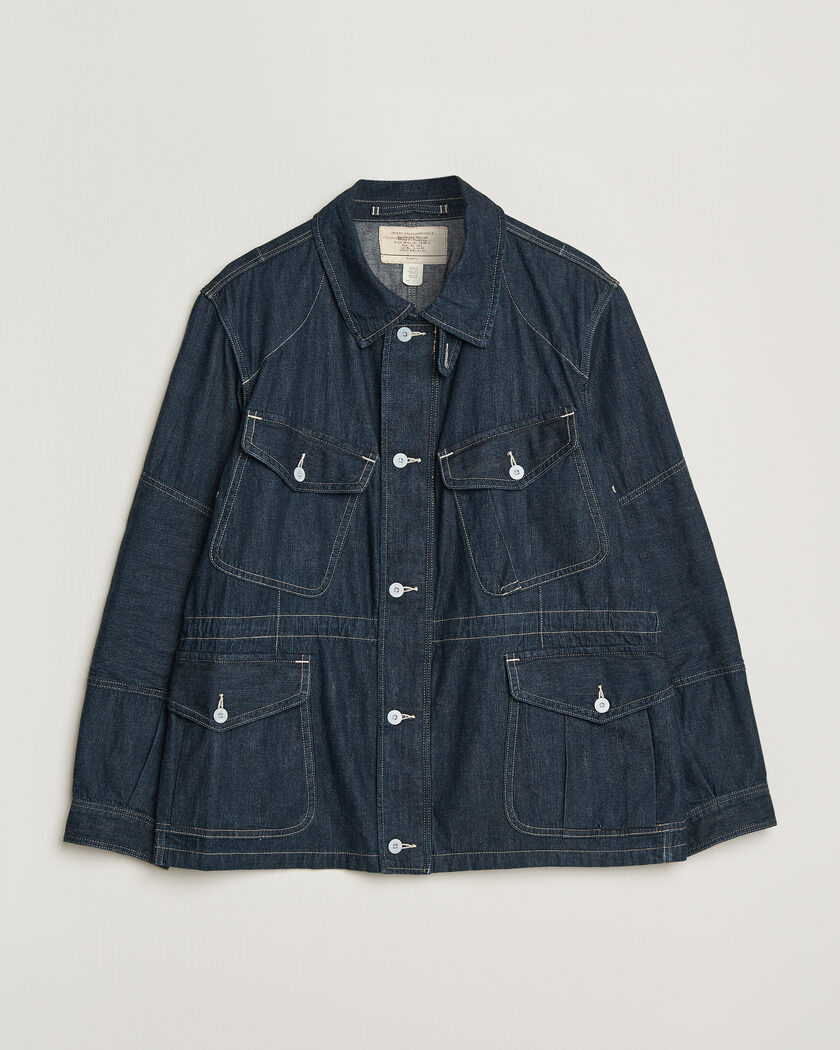 RRL Bannerman Denim Field Jacket Medium Wash – Bleu