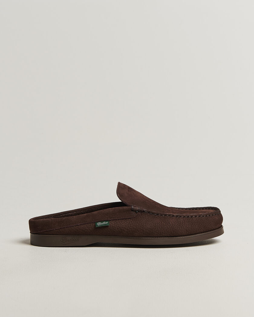 Paraboot Bahamas Slipper Chocolate Nubuck – Marron