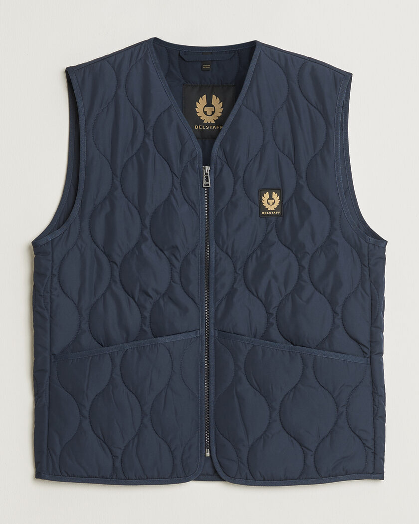 Belstaff Base Gilet Dark Ink – Bleu