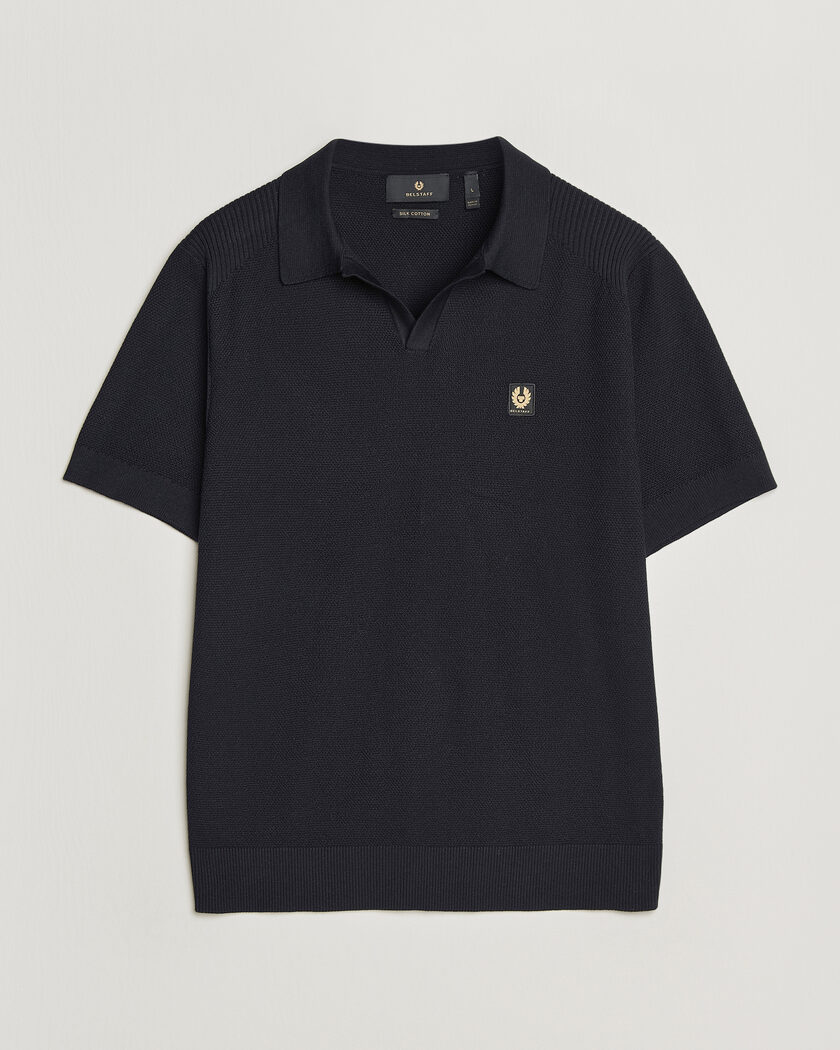 Belstaff Coast Knitted Polo Dark Ink – Bleu