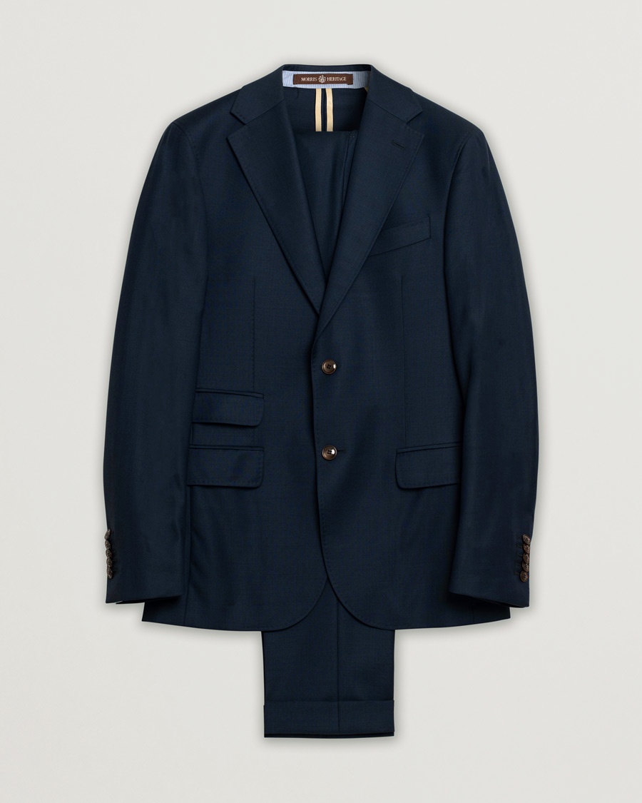 Pre-owned Morris Heritage Suit Navy 46 – Bleu