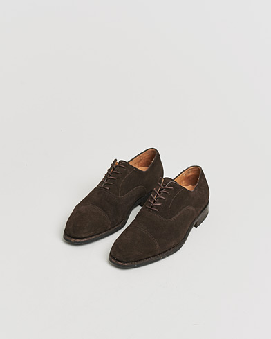 Pre-owned Myrqvist Äppelviken Oxford Dark Brown Suede UK6 - EU40 – Marron
