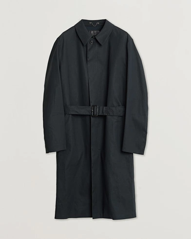 Pre-owned Prada Water Repellent Car Coat Dark Navy XL – Blauw