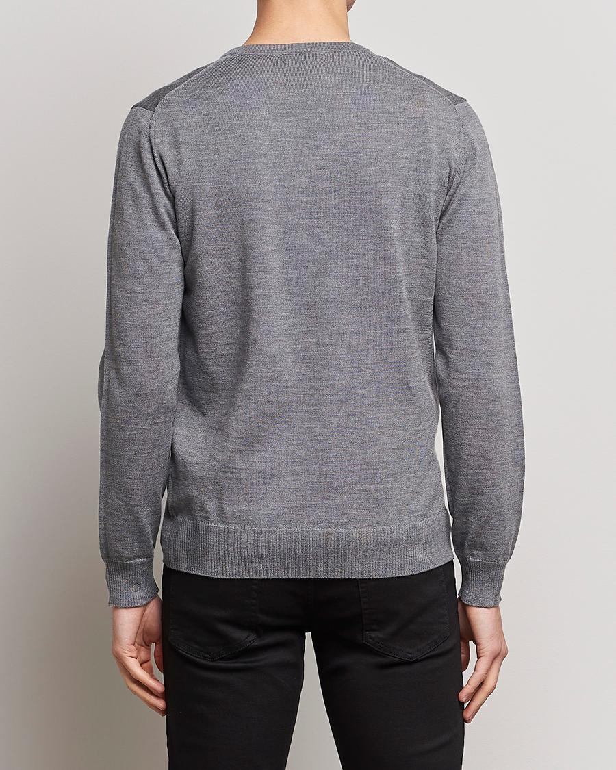 Heren | Truien | J.Lindeberg | Lymann True Merino V-Neck Pullover Grey