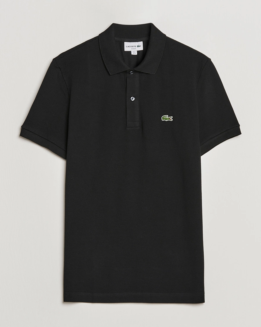 Heren | Polo's | Lacoste | Slim Fit Polo Piké Black