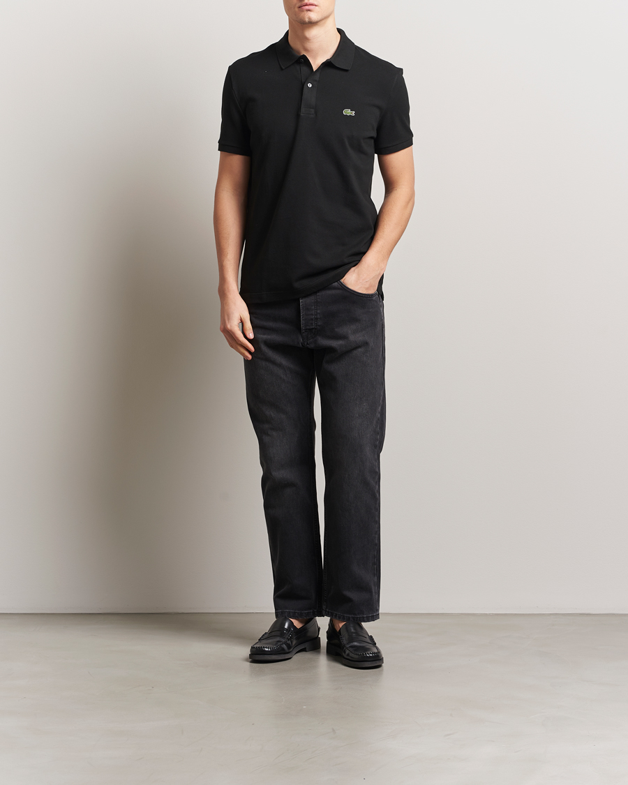 Heren | Polo's | Lacoste | Slim Fit Polo Piké Black