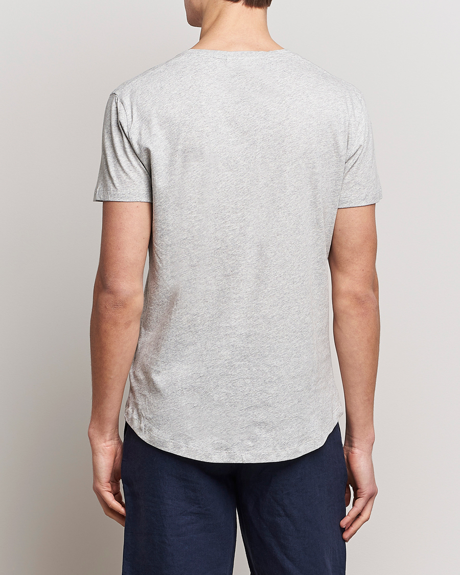 Heren | T-shirts | Orlebar Brown | OB V-Neck Tee Grey Melange