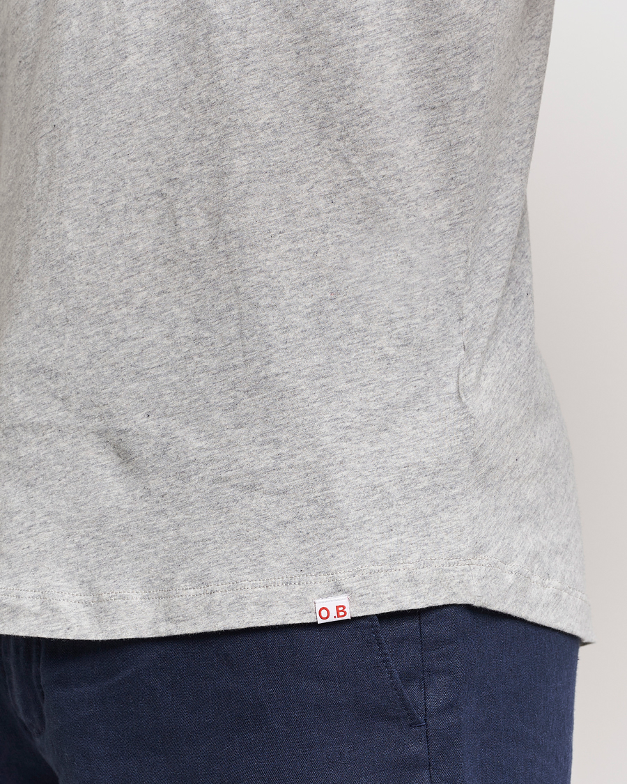 Heren | T-shirts | Orlebar Brown | OB V-Neck Tee Grey Melange
