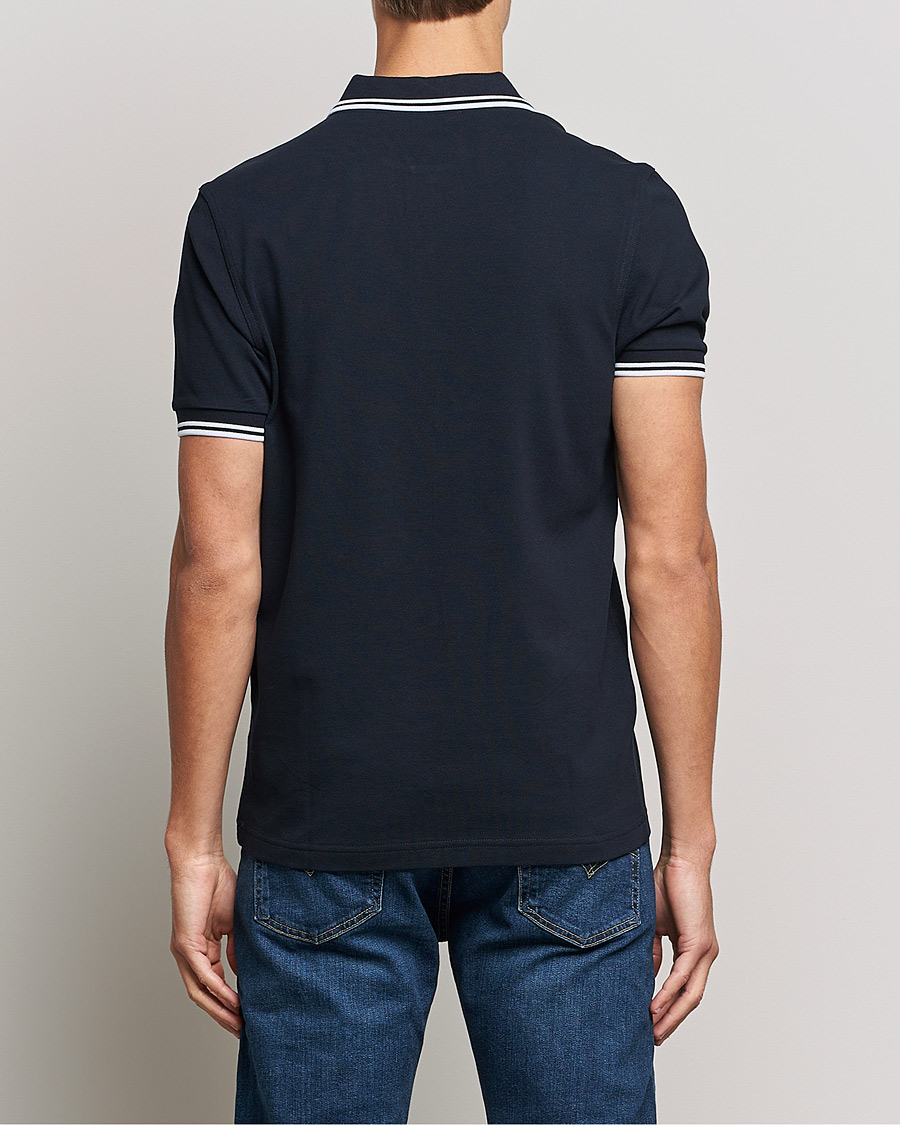 Heren | Polo's | Fred Perry | Twin Tipped Polo Shirt Navy/White