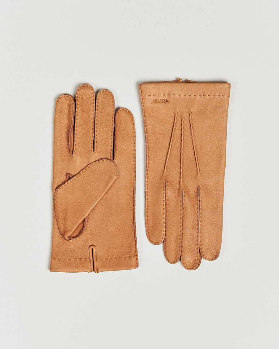 Heren | Handschoenen | Hestra | Henry Unlined Deerskin Glove Cognac