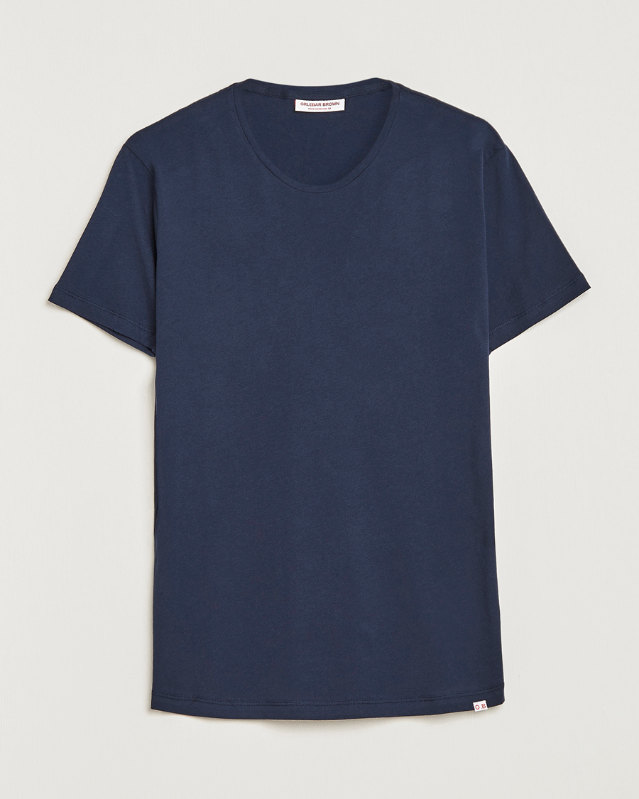 Heren | T-shirts | Orlebar Brown | OB Crew Neck Tee Navy