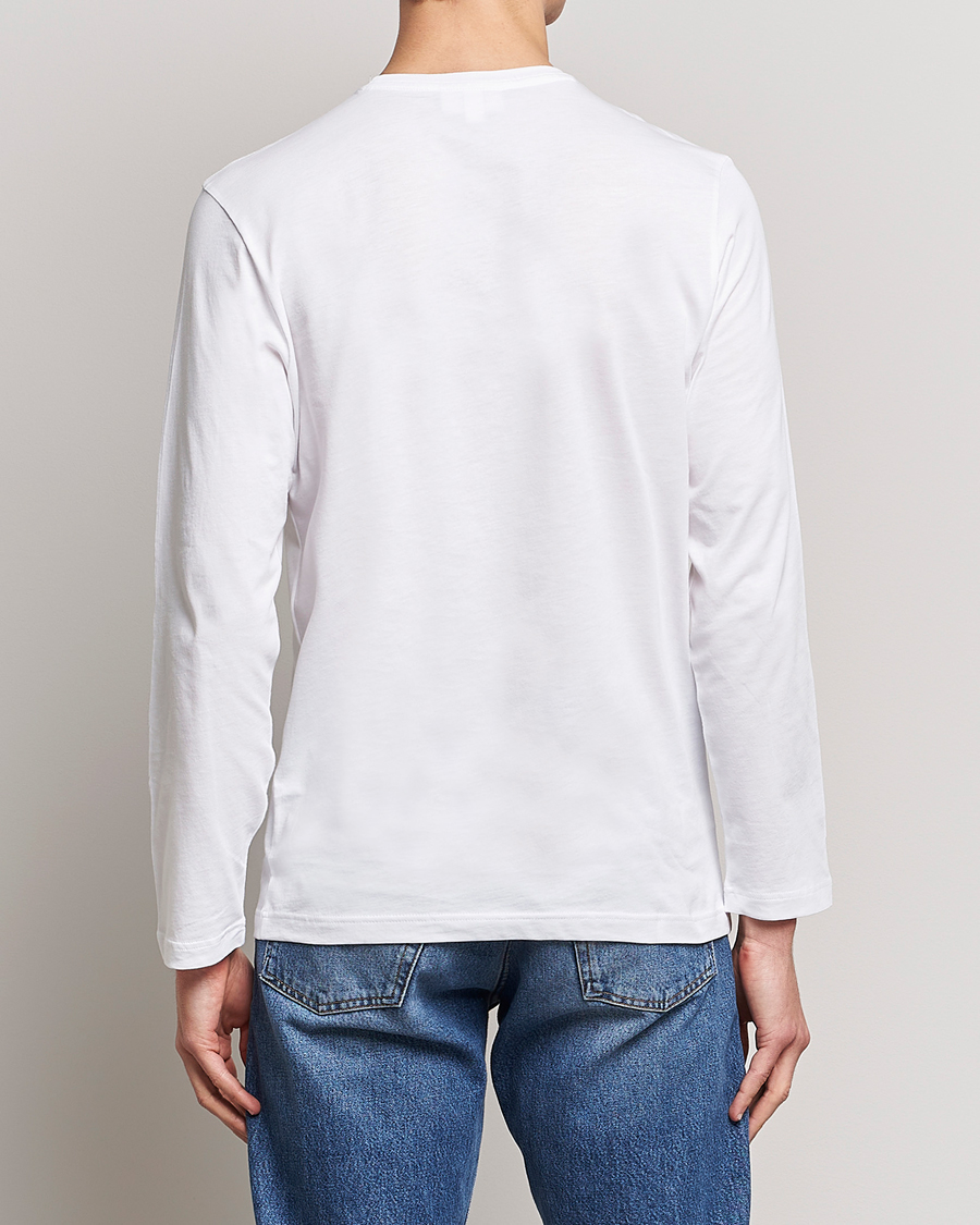 Heren | T-shirts | Lacoste | Long Sleeve Crew Neck T-Shirt White