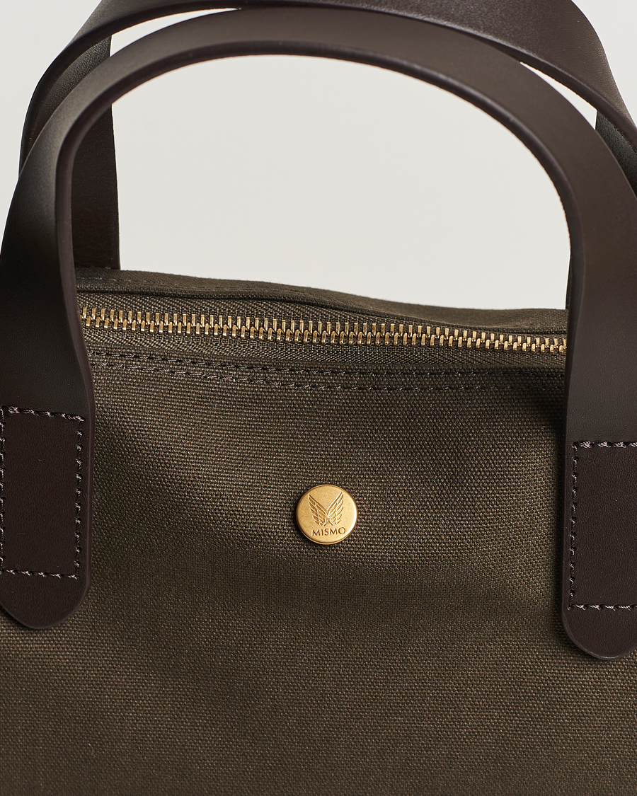 Heren | Tassen | Mismo | M/S Canvas Shopper Army/Dark Brown