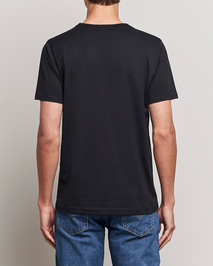 Heren | T-shirts | Sunspel | Superfine Cotton Crew Neck T-Shirt Black