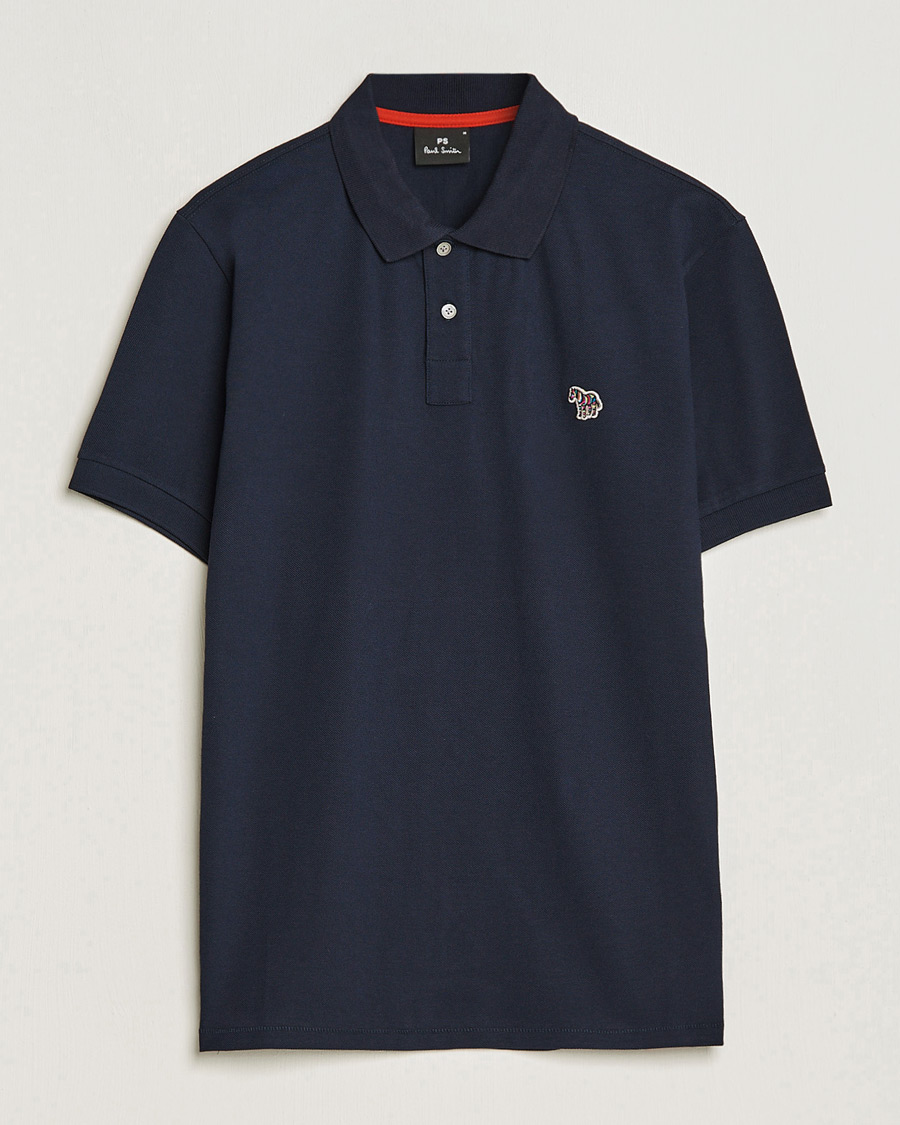 Heren | Polo's | PS Paul Smith | Regular Fit Zebra Polo Navy