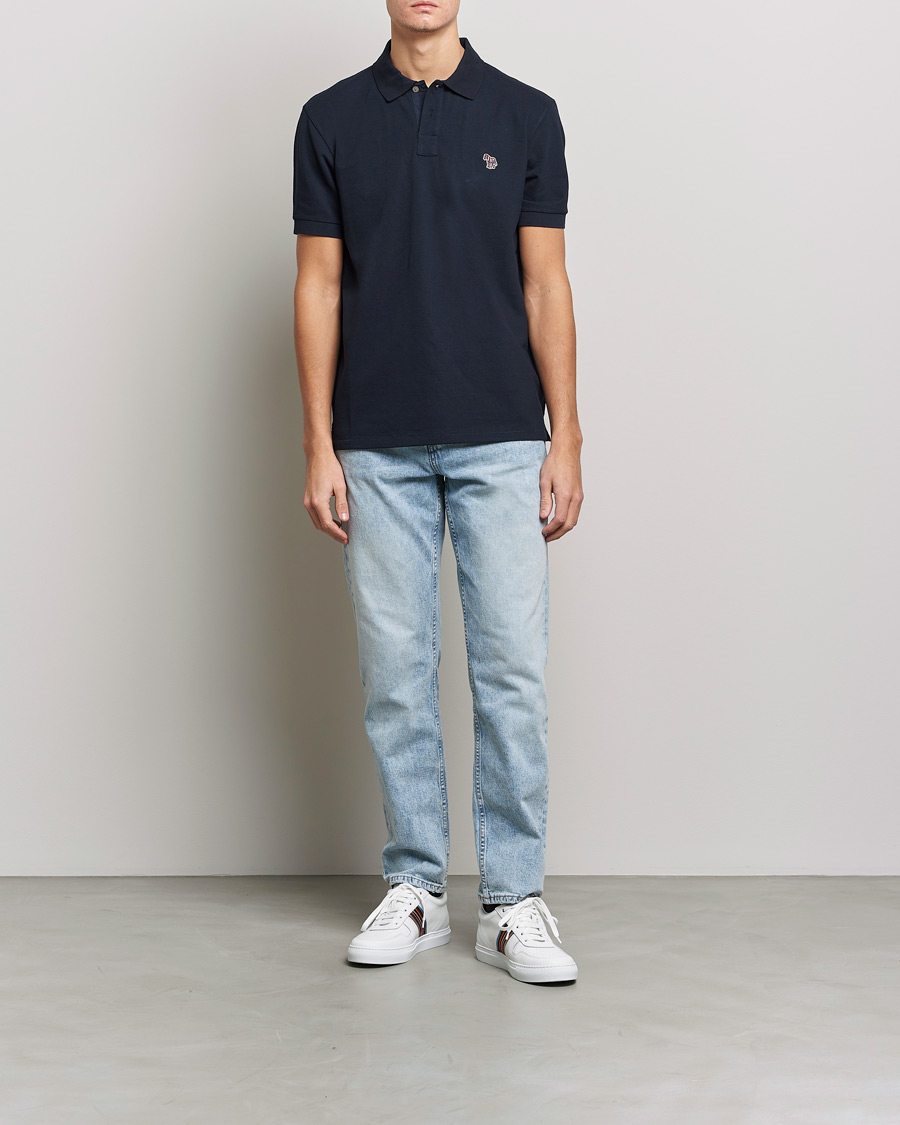 Heren | Polo's | PS Paul Smith | Regular Fit Zebra Polo Navy