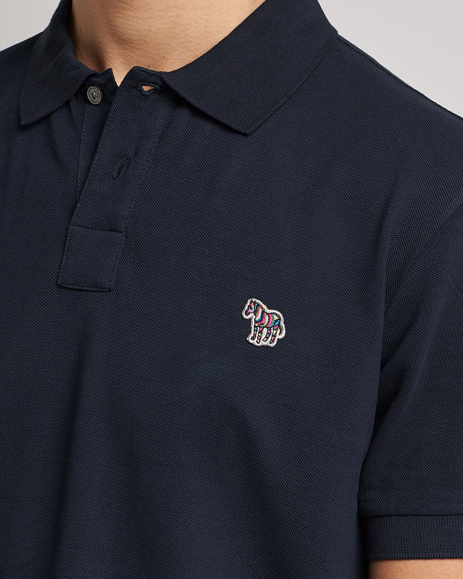 Heren | Polo's | PS Paul Smith | Regular Fit Zebra Polo Navy