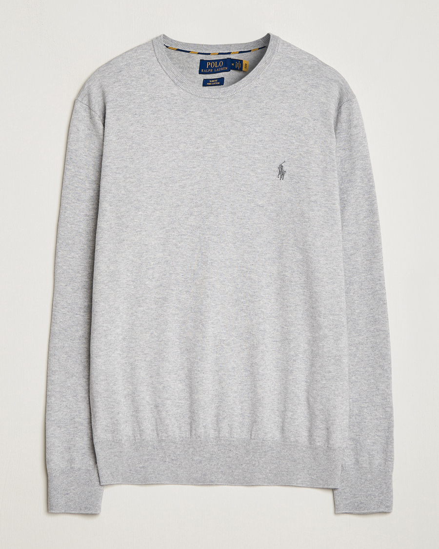 Heren | Truien | Polo Ralph Lauren | Pima Cotton Crew Neck Pullover Andover Heather