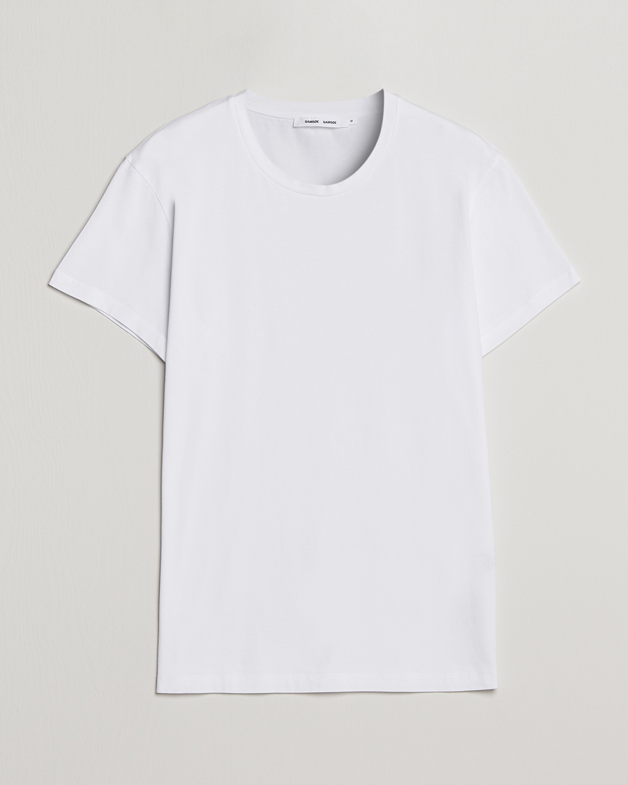 Heren | T-shirts | Samsøe Samsøe | Kronos Crew Neck Tee White