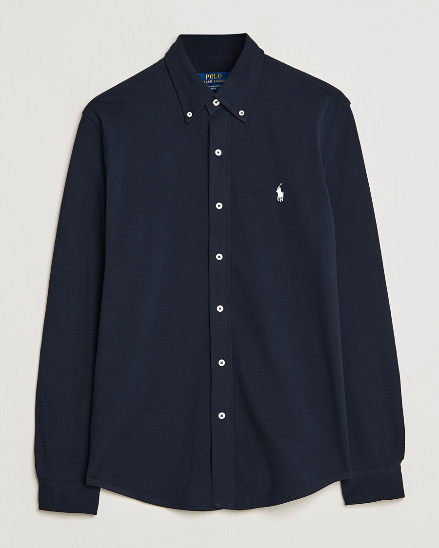 Heren | Overhemden | Polo Ralph Lauren | Featherweight Mesh Shirt Aviator Navy