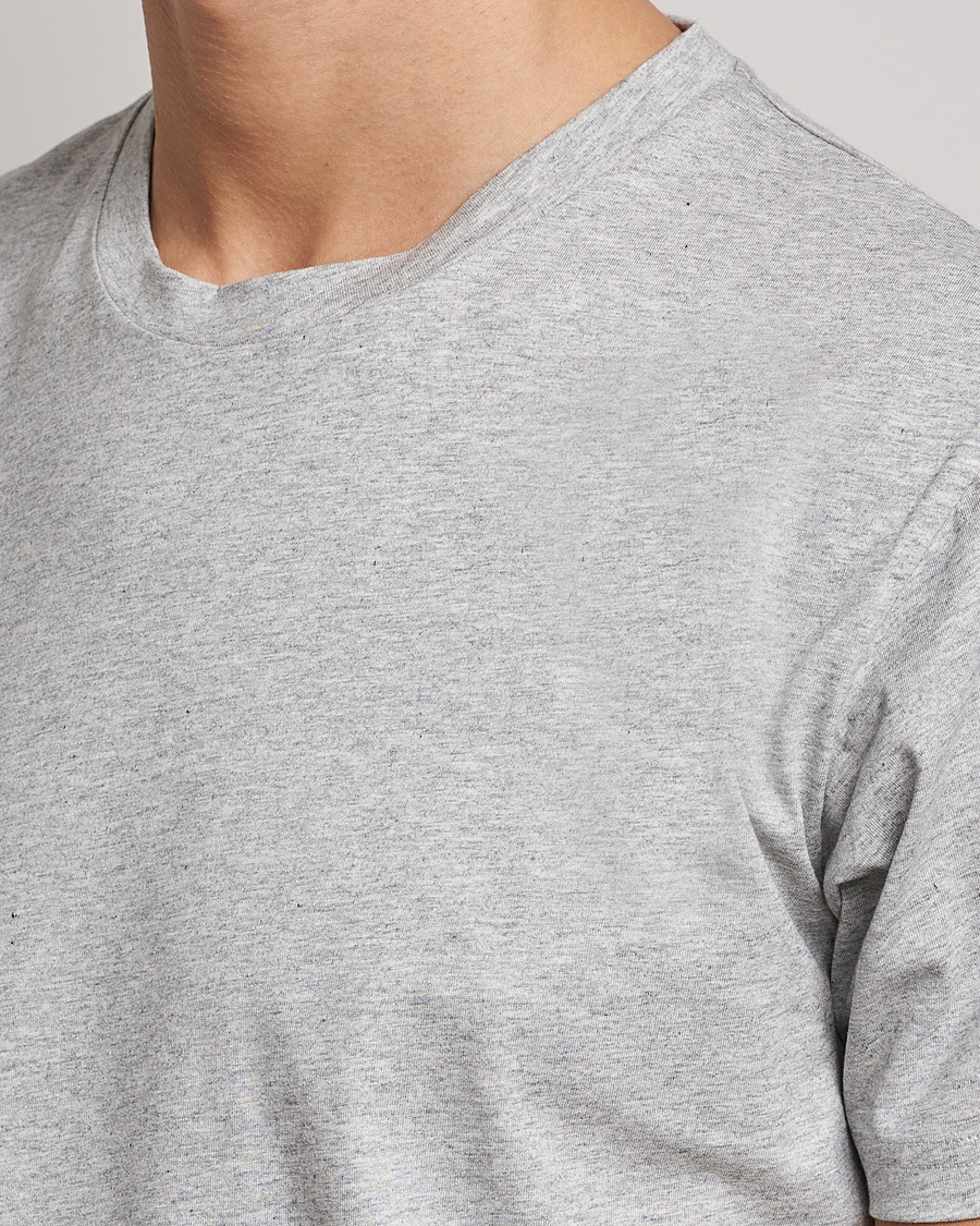 Heren | T-shirts | Sunspel | Riviera Midweight T-Shirt Grey Melange