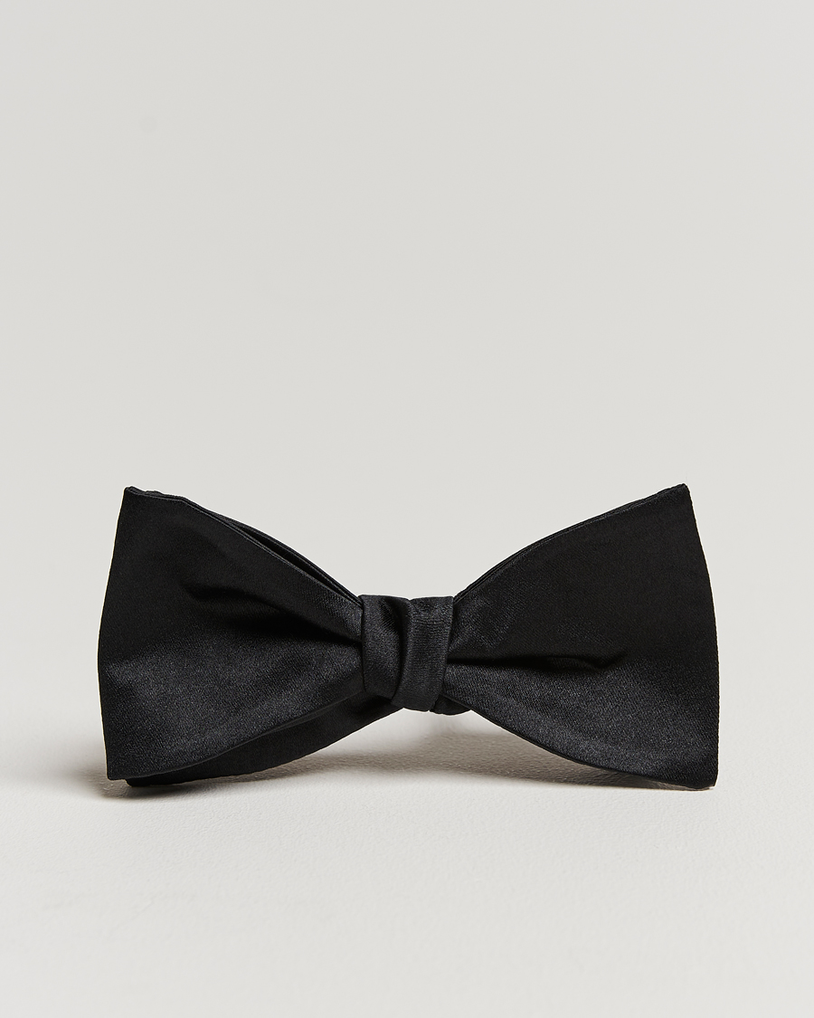 Heren | Vlinderdassen | Amanda Christensen | Self Tie Silk Ceremony Black