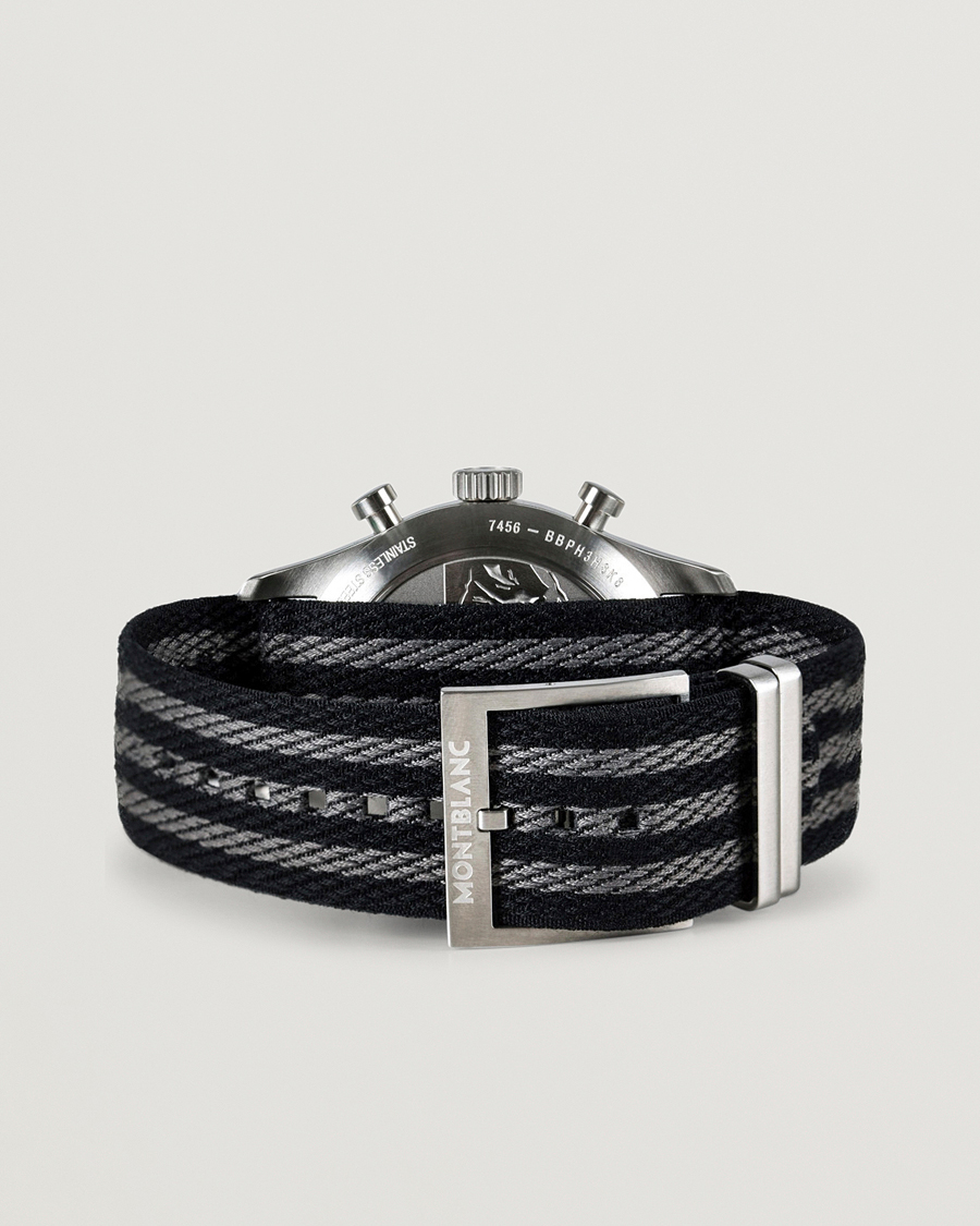 Heren | Montblanc 1858 Steel Automatic Chronograph 42mm Black Dial | Montblanc | 1858 Steel Automatic Chronograph 42mm Black Dial