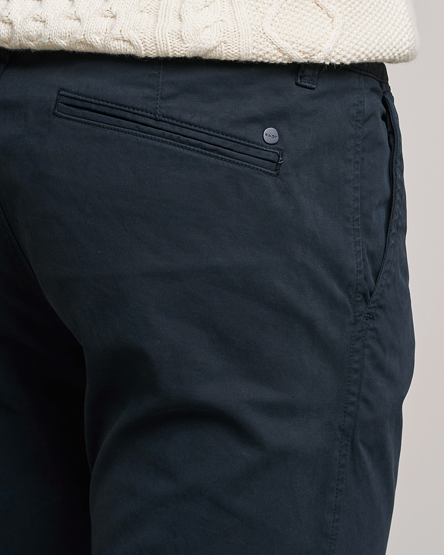 Heren | Broeken | NN07 | Marco Slim Fit Stretch Chinos Navy Blue