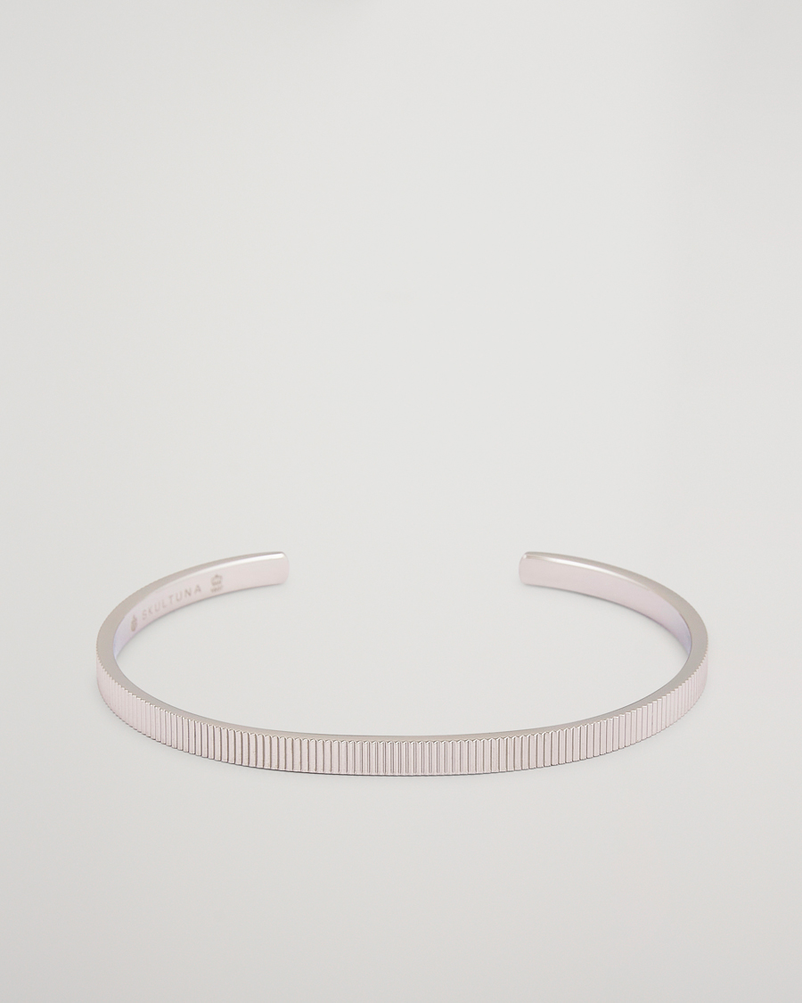 Heren | Skultuna Ribbed Cuff Polished Steel | Skultuna | Ribbed Cuff Polished Steel