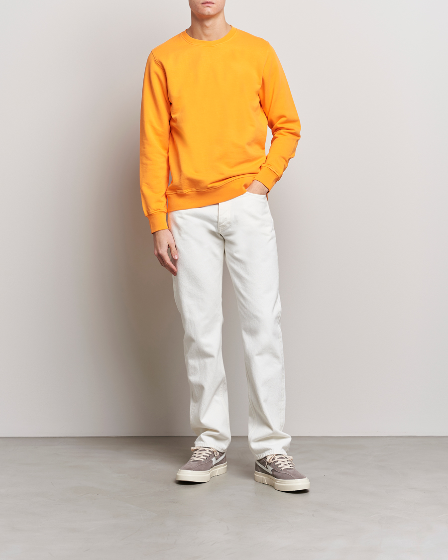 Heren | Truien | Colorful Standard | Classic Organic Crew Neck Sweat Sunny Orange