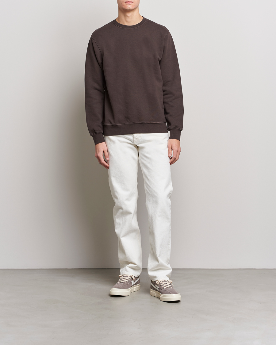 Heren | Truien | Colorful Standard | Classic Organic Crew Neck Sweat Coffee Brown