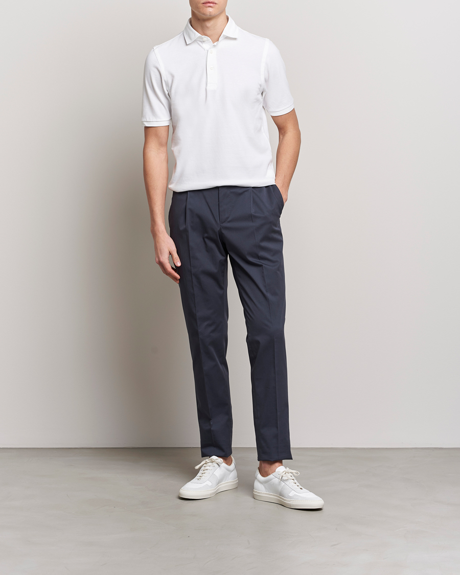 Heren | Polo's | Gran Sasso | Washed Polo White