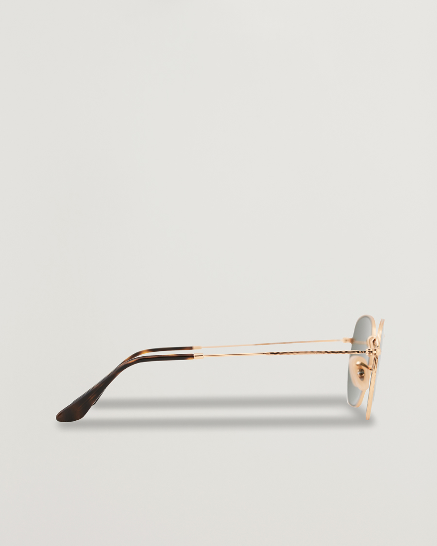 Heren | Zonnebrillen | Ray-Ban | 0RB3548N Hexagonal Sunglasses Gold/Green