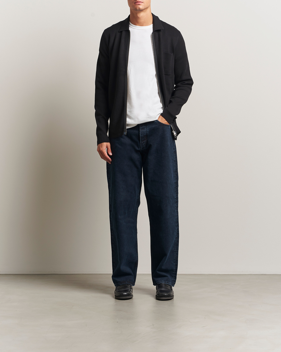 Heren | Truien | Samsøe Samsøe | Guna Full Zip Black