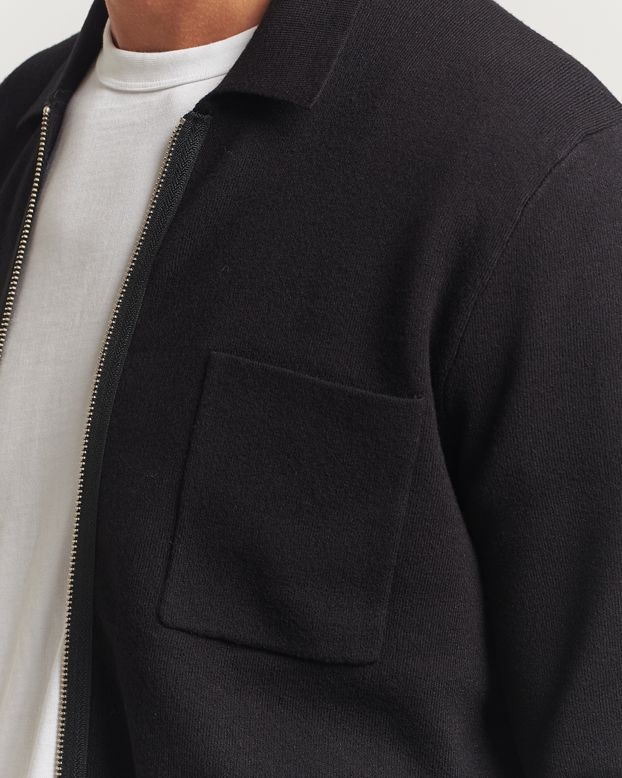 Heren | Truien | Samsøe Samsøe | Guna Full Zip Black