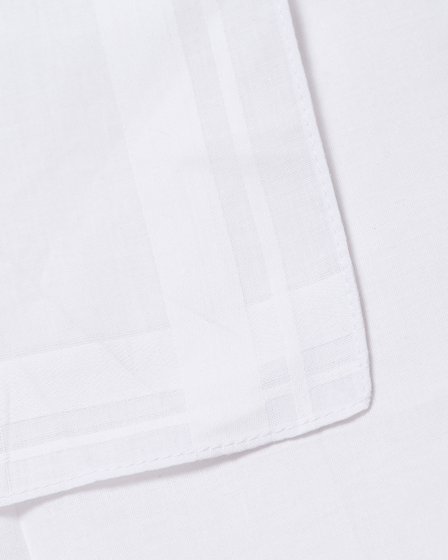 Heren | Pochets | Amanda Christensen | 3-Pack Cotton Pocket Square White