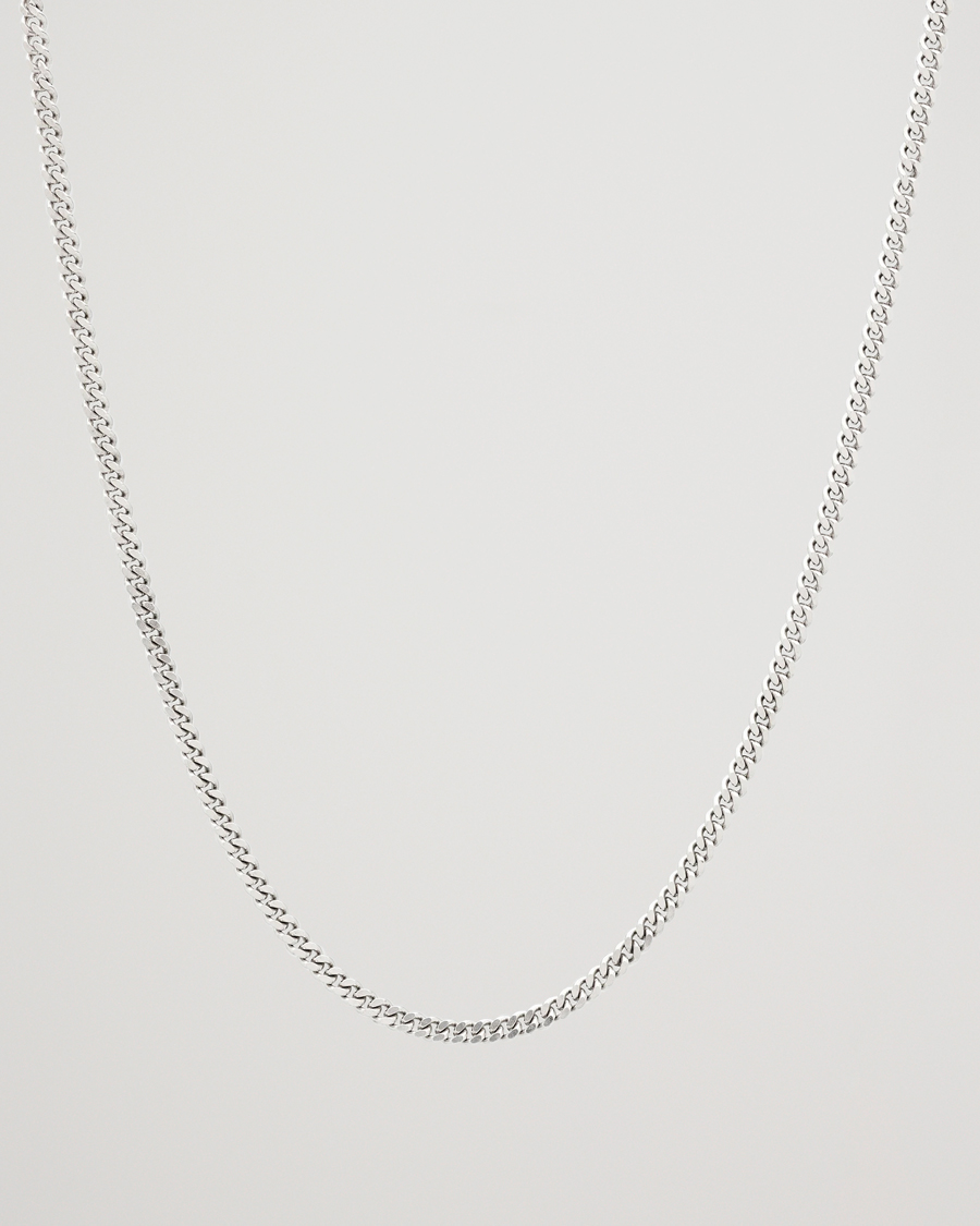 Heren | Sieraden | Tom Wood | Curb Chain M Necklace Silver