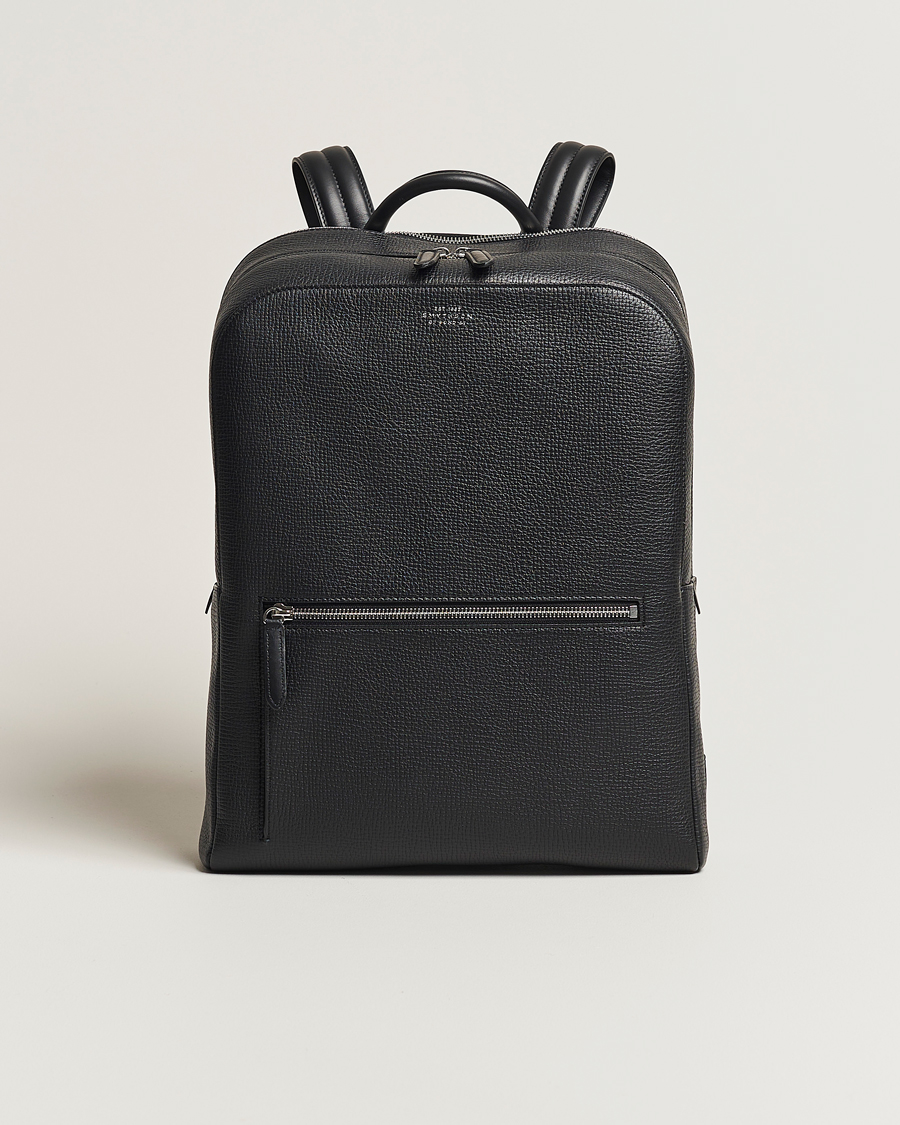 Heren | Smythson Ludlow Zip Around Backpack Black | Smythson | Ludlow Zip Around Backpack Black