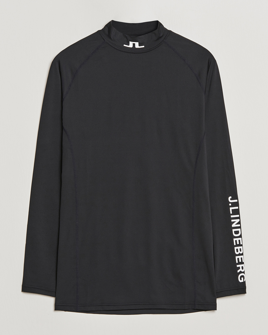 Heren | T-shirts | J.Lindeberg | Aello Soft Compression Tee Black