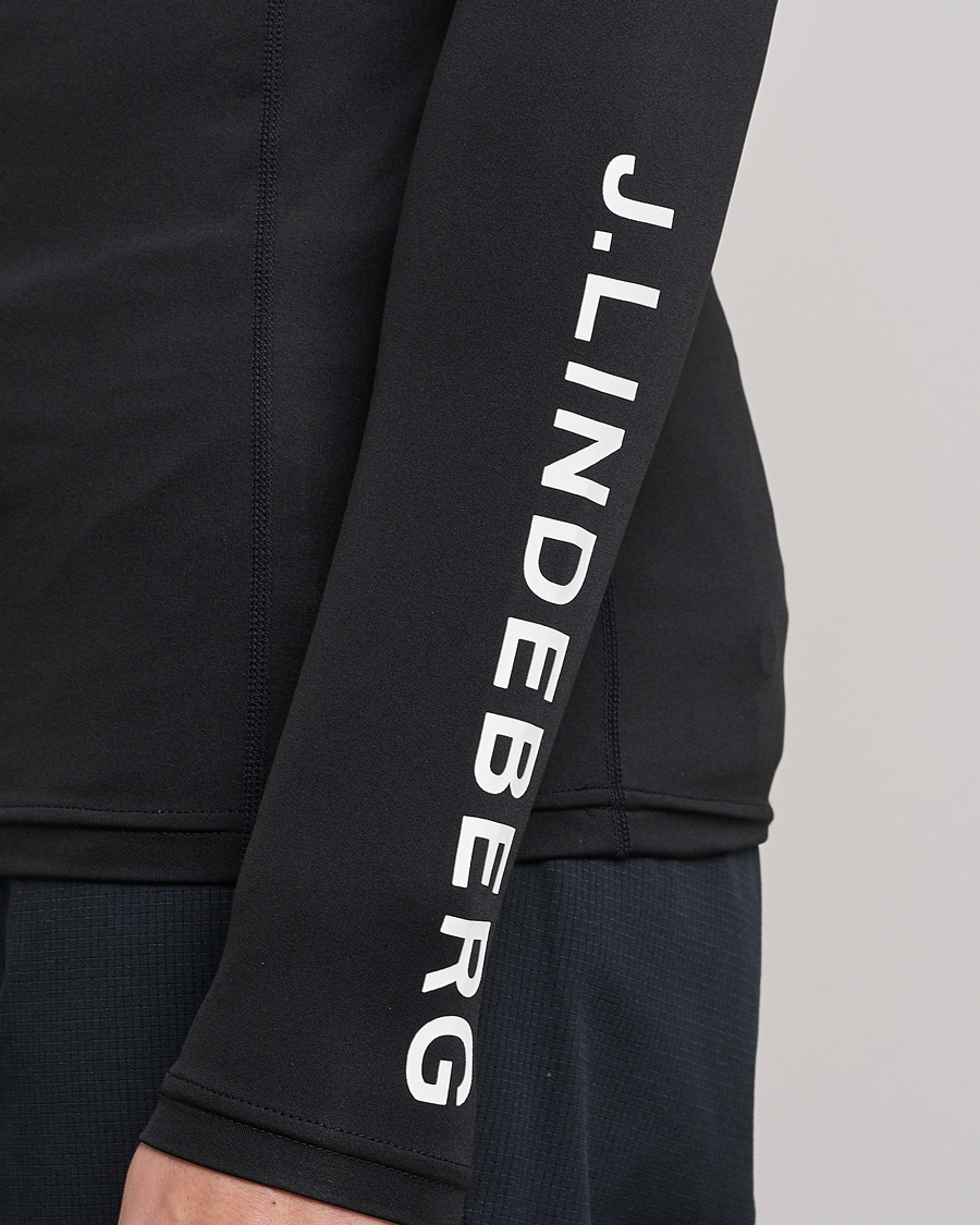 Heren | T-shirts | J.Lindeberg | Aello Soft Compression Tee Black