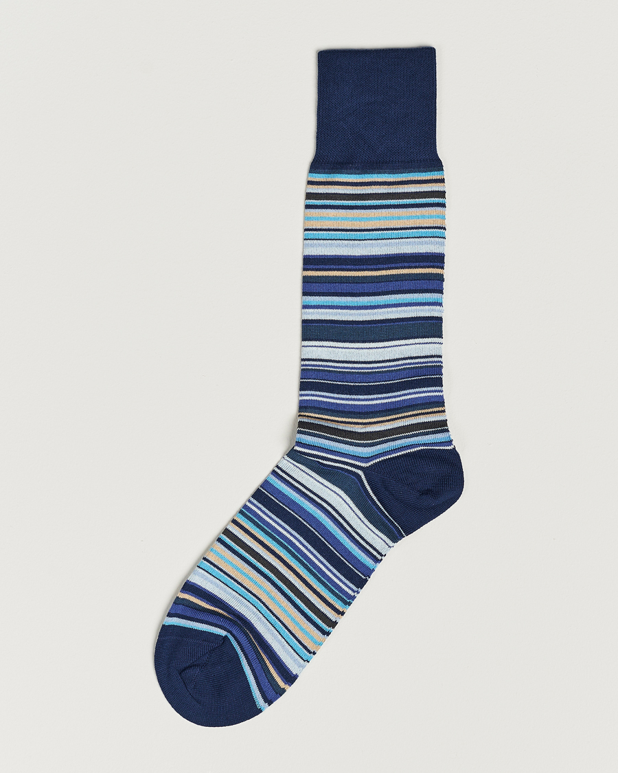 Heren | Ondergoed | Paul Smith | Mulitstripe Socks Navy