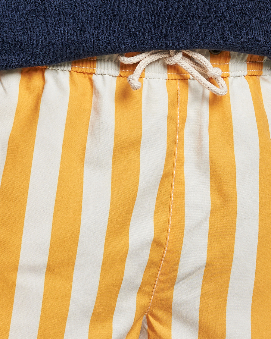 Heren | Zwembroek | Ripa Ripa | Paraggi Striped Swimshorts Yellow/White
