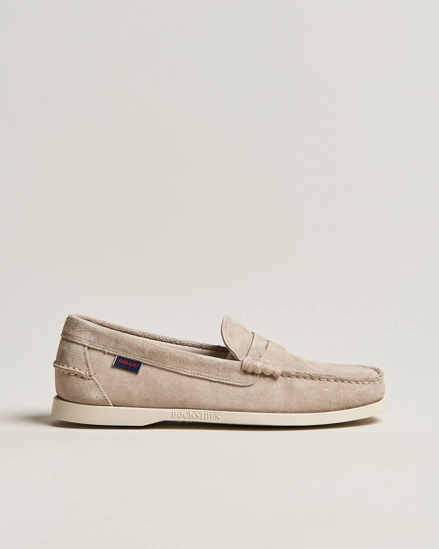 Heren | Instappers | Sebago | Dan Suede Loafer Brown Taupe