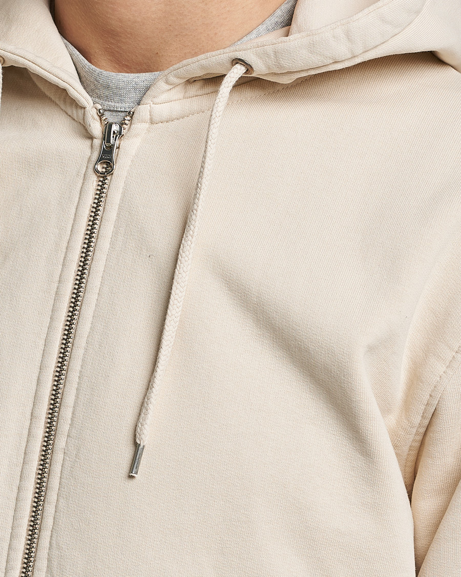 Heren | Truien | Colorful Standard | Classic Organic Full Zip Hood Ivory White