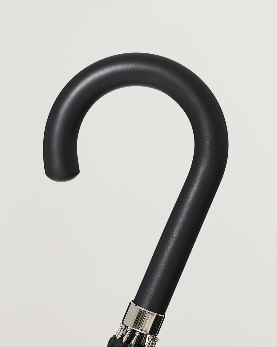 Heren | Fox Umbrellas Hardwood Automatic Umbrella Racing Green | Fox Umbrellas | Hardwood Automatic Umbrella Racing Green