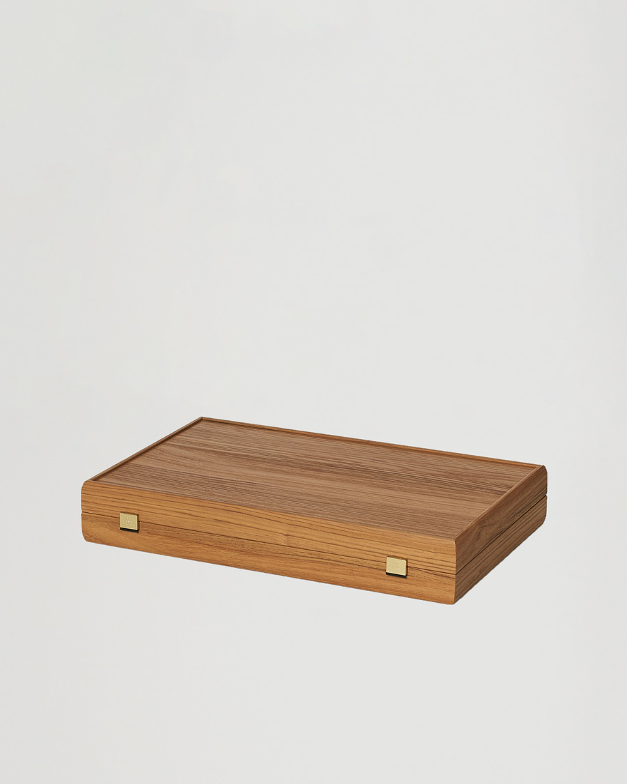 Heren | Spellen | Manopoulos | Walnut Royal Blue Large Backgammon