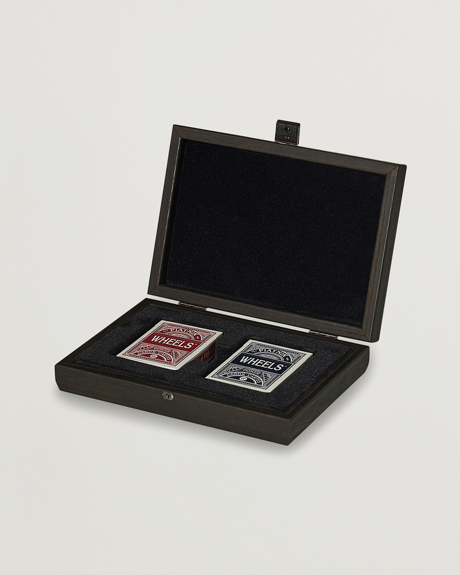 Heren | Spellen | Manopoulos | Wooden Card Case Black