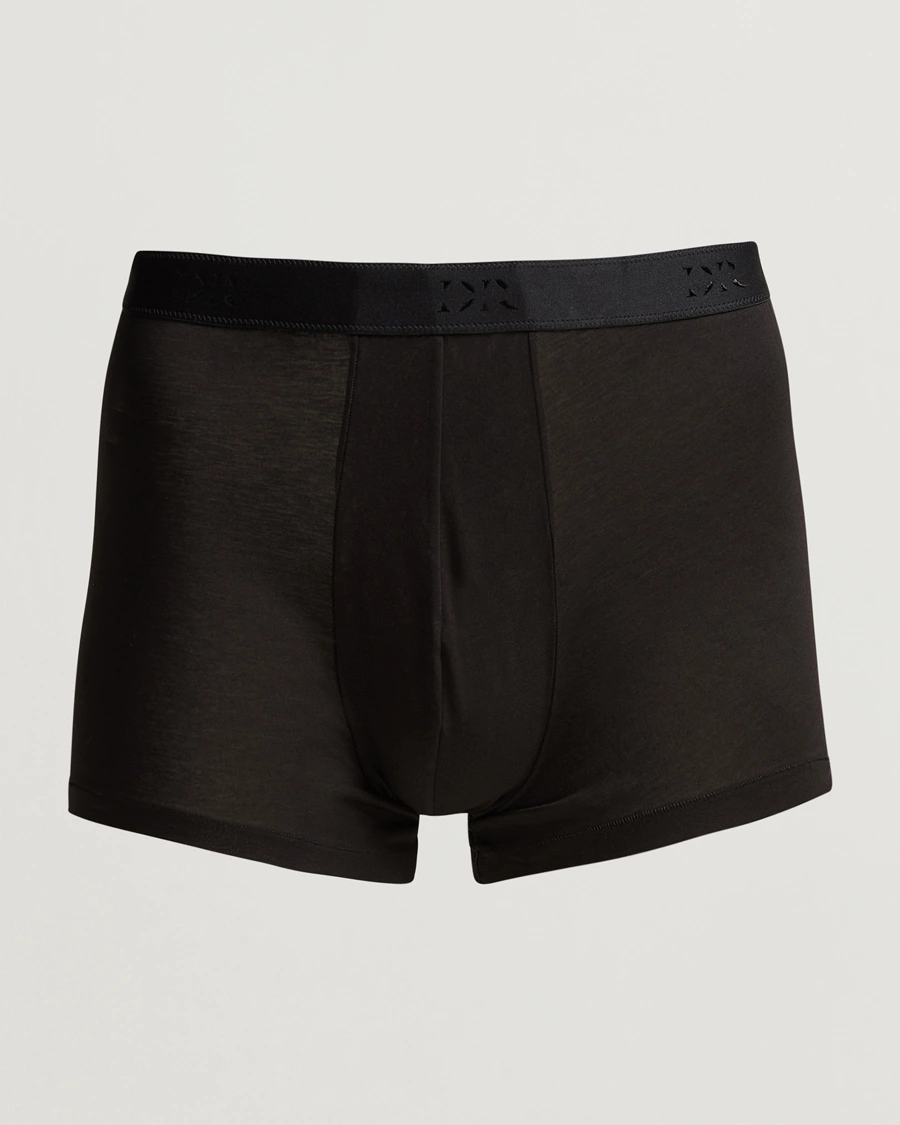 Heren | Ondergoed | Derek Rose | Pima Cotton Stretch Trunk Black