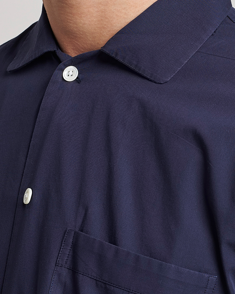 Heren | Pyjama's en gewaden | Tekla | Poplin Pyjama Shirt True Navy
